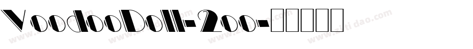 VoodooDoll-2oo字体转换