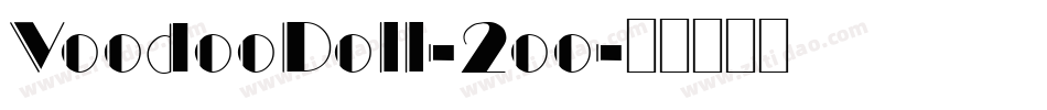 VoodooDoll-2oo字体转换