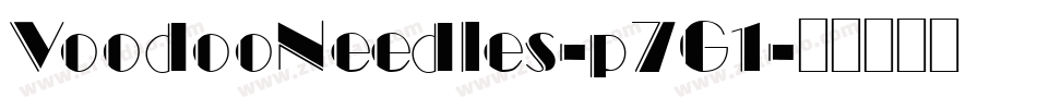 VoodooNeedles-p7G1字体转换