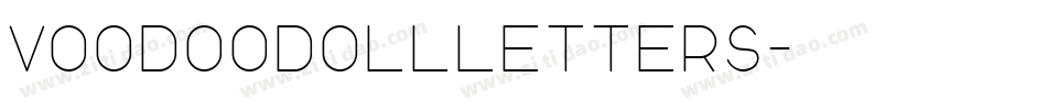 VoodooDollLetters字体转换