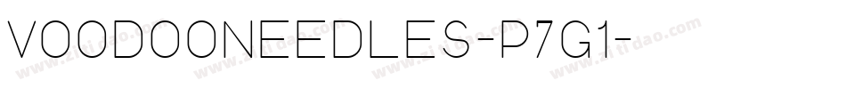 VoodooNeedles-p7G1字体转换