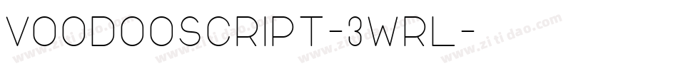 VoodooScript-3WRL字体转换