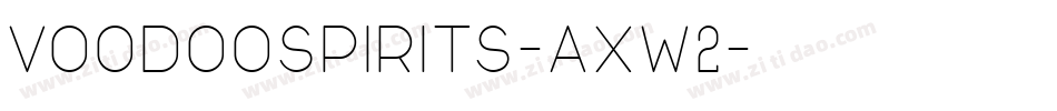 VoodooSpirits-Axw2字体转换