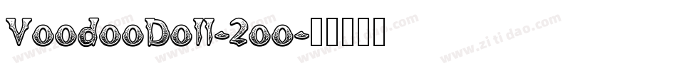 VoodooDoll-2oo字体转换