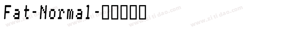 Fat-Normal字体转换