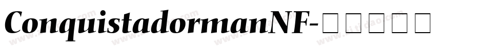 ConquistadormanNF字体转换