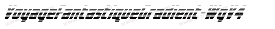 VoyageFantastiqueGradient-WgV4字体转换