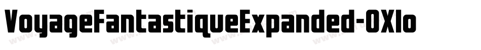VoyageFantastiqueExpanded-0Xlo字体转换