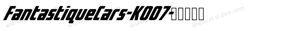 FantastiqueCars-K0O7字体转换