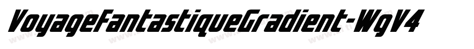 VoyageFantastiqueGradient-WgV4字体转换
