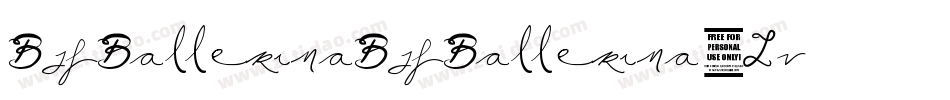 BjfBallerinaBjfBallerina-5Lv字体转换
