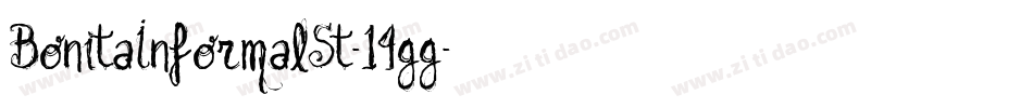 BonitaInformalSt-14gg字体转换