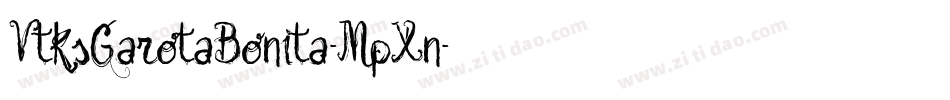 VtksGarotaBonita-MpXn字体转换