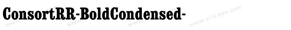 ConsortRR-BoldCondensed字体转换