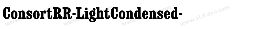 ConsortRR-LightCondensed字体转换