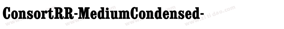 ConsortRR-MediumCondensed字体转换