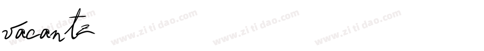 vacantz字体转换