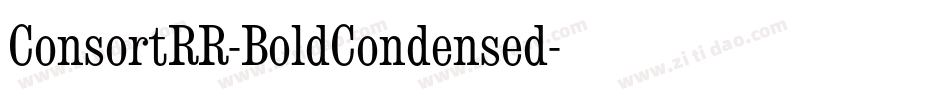 ConsortRR-BoldCondensed字体转换