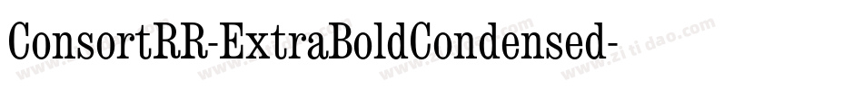 ConsortRR-ExtraBoldCondensed字体转换
