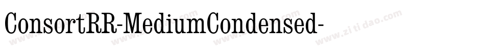 ConsortRR-MediumCondensed字体转换