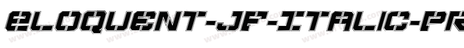 Eloquent-JF-Italic-Pro字体转换