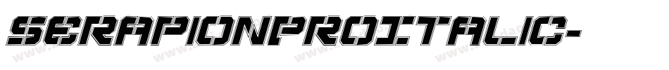 SerapionProItalic字体转换
