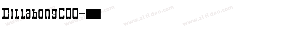 BillabongCOO字体转换