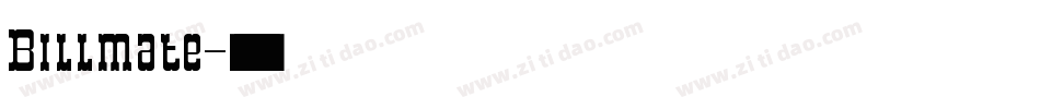 Billmate字体转换