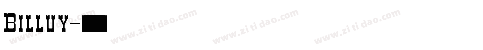 Billuy字体转换