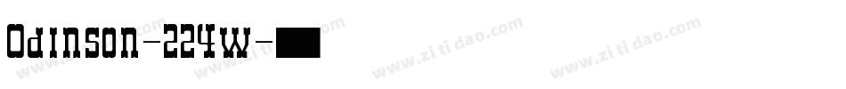 Odinson-224w字体转换