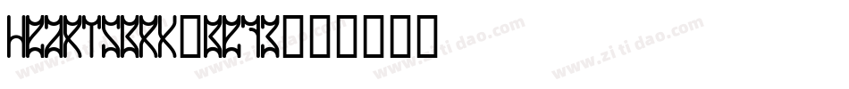 HeartsBrk-Be73字体转换