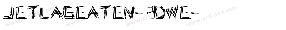 JetlagEaten-2dWe字体转换