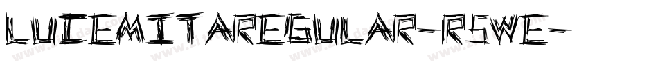 LucemitaRegular-R5We字体转换