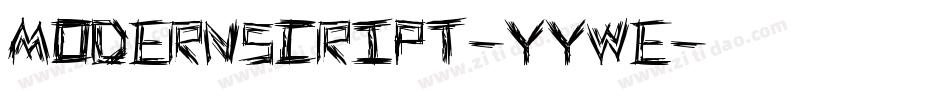 ModernScript-yyWe字体转换