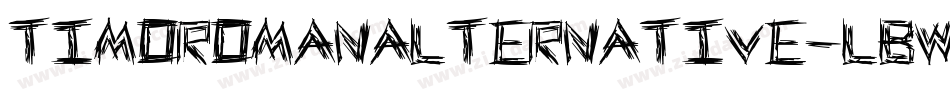 TimoromanAlternative-lBWe字体转换