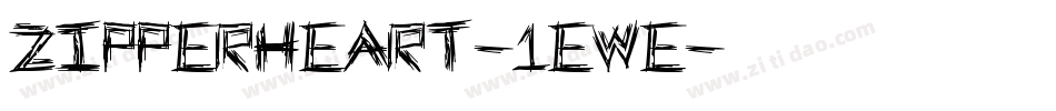 Zipperheart-1eWe字体转换