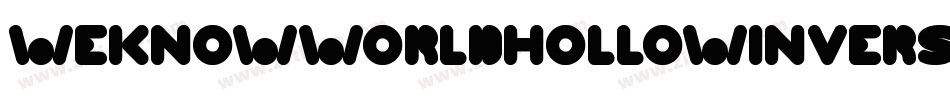 WeknowWorldHollowInverse-ALwZA字体转换