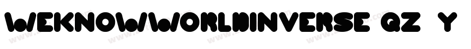 WeknowWorldInverse-qZ3y5字体转换