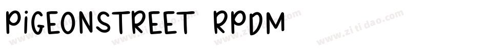 PigeonStreet-RpdM字体转换