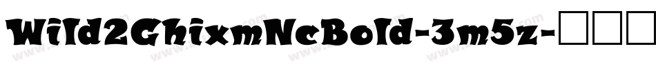 Wild2GhixmNcBold-3m5z字体转换