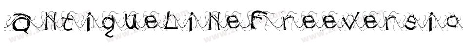 AntiquelineFreeversion-37wL字体转换