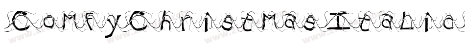 ComfyChristmasItalic-K77wl字体转换