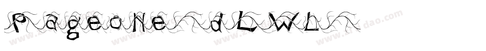 Pageone-dLWl字体转换