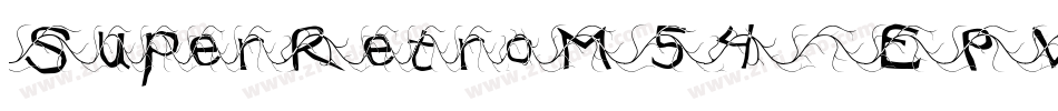 SuperRetroM54-EPWl字体转换