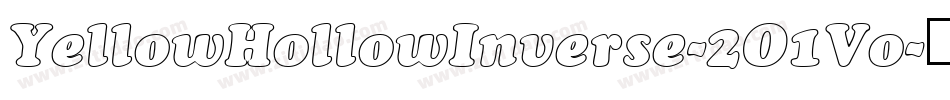 YellowHollowInverse-2O1Vo字体转换