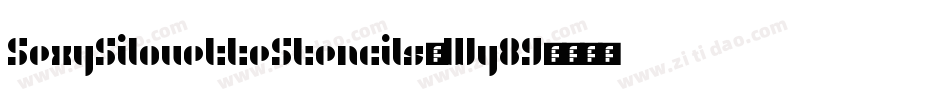 SexySilouetteStencils-Wy89字体转换