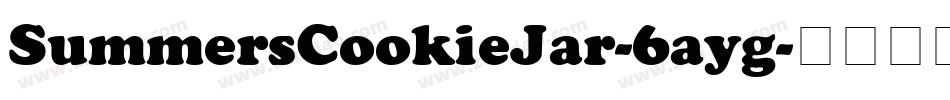 SummersCookieJar-6ayg字体转换