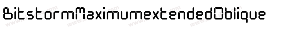 BitstormMaximumextendedOblique-25wW字体转换