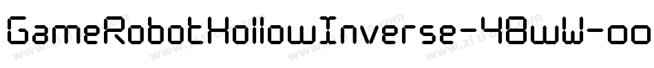 GameRobotHollowInverse-48wW字体转换