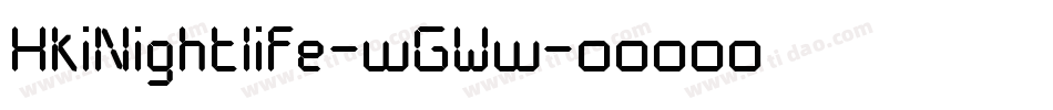 HkiNightlife-wGWw字体转换